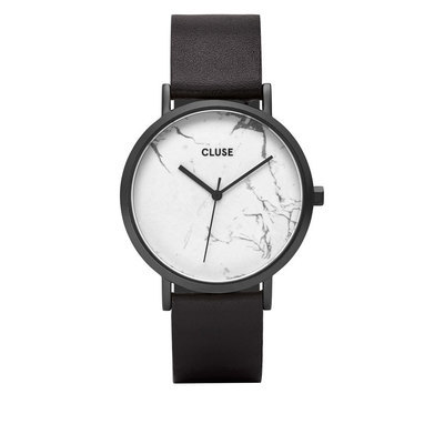CLUSE CL40002 La Roche Full Black White Marble horloge