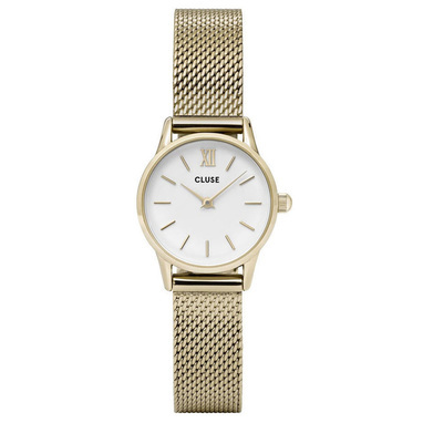 cluse-cl50007-la-vedette-mesh-gold-white-horloge