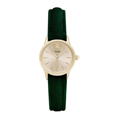 cluse-cl50016-la-vedette-gold-green-velvet-horloge