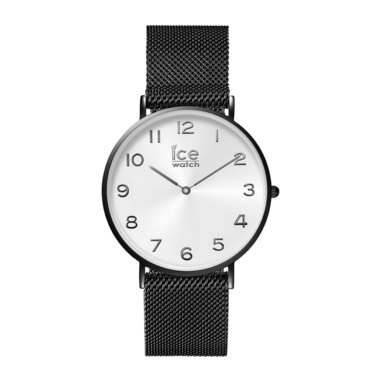 Ice-Watch IW012699 ICE City Milanese - Black shiny - Silver dial - Unisex - 2H horloge