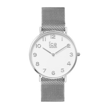 Ice-Watch IW012703 ICE City Milanese - Silver shiny - White dial - Small - 2H horloge