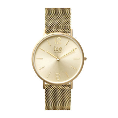 Ice-Watch IW012704 ICE City Milanese - Gold matte - Gold dial - Unisex - 2H horloge