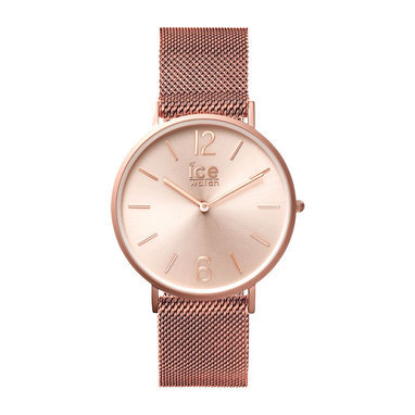 Ice-Watch IW012710 ICE City Milanese - Rose-Gold matte - RG dial - Small - 2H horloge
