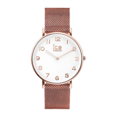 Ice-Watch IW012711 ICE City Milanese - Rose-Gold shiny - White dial - Small - 2H horloge