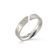 Boccia Titanium 0140-02 ring with diamond