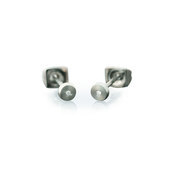 Boccia 0537-01 titanium studs with diamond