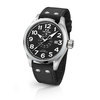 TW Steel VS1 45mm steel case 3 hands date black dial black textile strap horloge 1