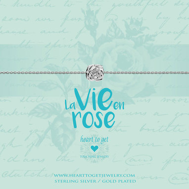 Heart to get B362ROS17S bracelet rose silver la vie en rose