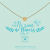 Heart to get N357FLO17G necklace flower goldplated no rain, no flowers 1