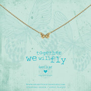 Heart to get N359BUT17G necklace butterfly goldplated together we will fly