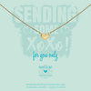 Heart to get N360HEA17G necklace heartXOX goldplated for you only 1