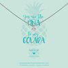 Heart to get N367PIN17S necklace pineapple silver you are the pineapple to my colada 1