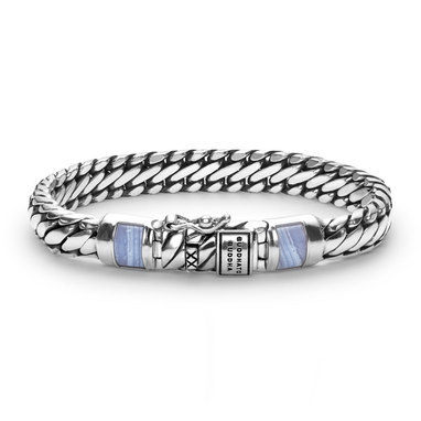 Buddha to Buddha J070BA Ben XS Stone Blue Lace Bracelet Silver