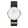 Daniel Wellington DW00100257 Classic Man Cornwall White rosegold Heren horloge 1