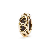 Trollbeads TAUBE-00118 Lovesome Spacer, Gold