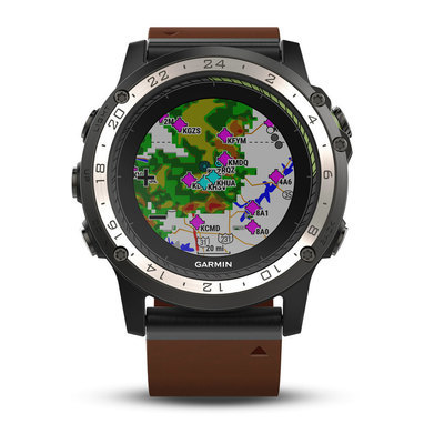 Garmin 010-01733-31 D2 Charlie Leather GPS Aviation Smartwatch EMEA