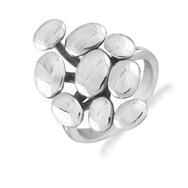 Rabinovich 67703000 zilveren ring met bloemvorm