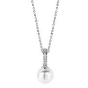 TI SENTO - Milano 6760PW silver pendant with pearl and cz