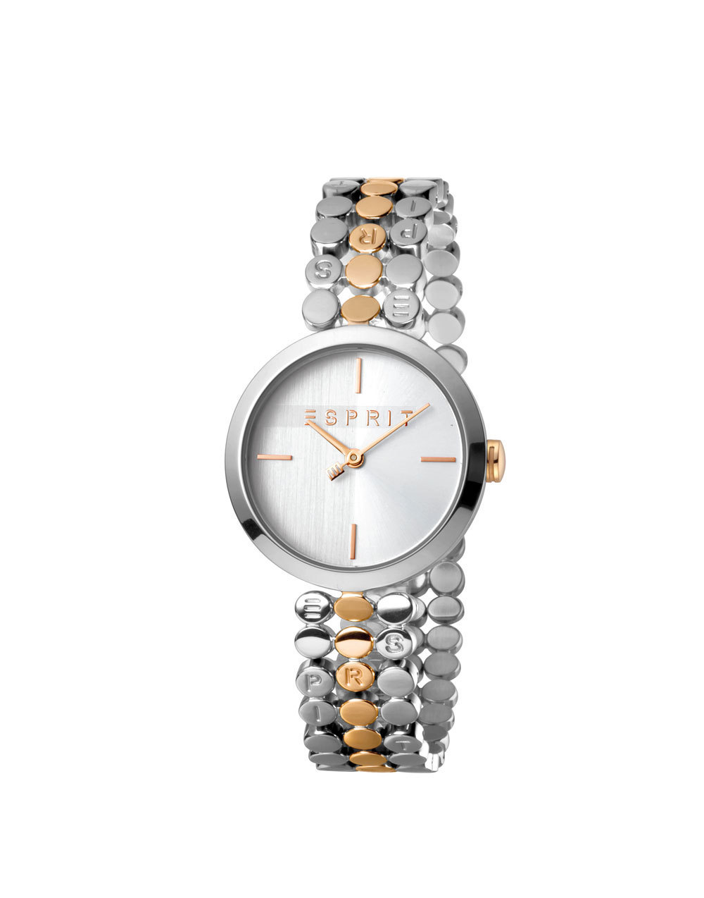 Esprit ES1L018M0075 Bliss T/T Rosegold Silver horloge