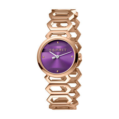Esprit ES1L021M0055 Arc Purple Rosegold horloge