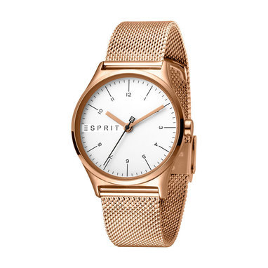 Esprit ES1L034M0085 Essential Silver Rosegold Mesh - horloge