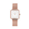 CLUSE CW0101207001 La Garconne Rose Gold Mesh-White horloge 1