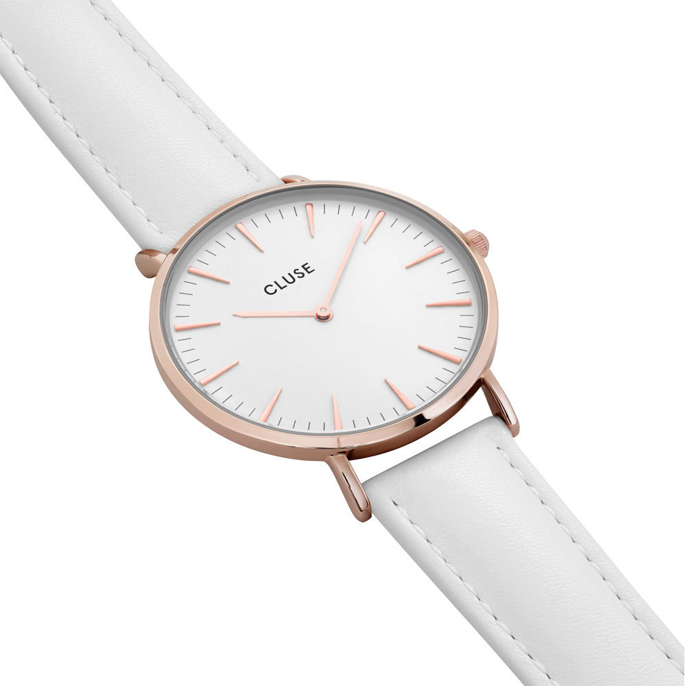 CLUSE CL18042 La Bohème Rose Gold White-White horloge