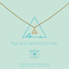 Heart to get N387TRI18G Necklace triangle You are perfect to me! gold 1