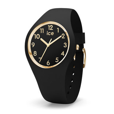 Ice-Watch IW015338 Ice Glam Black Gold Numbers Small 34 mm horloge