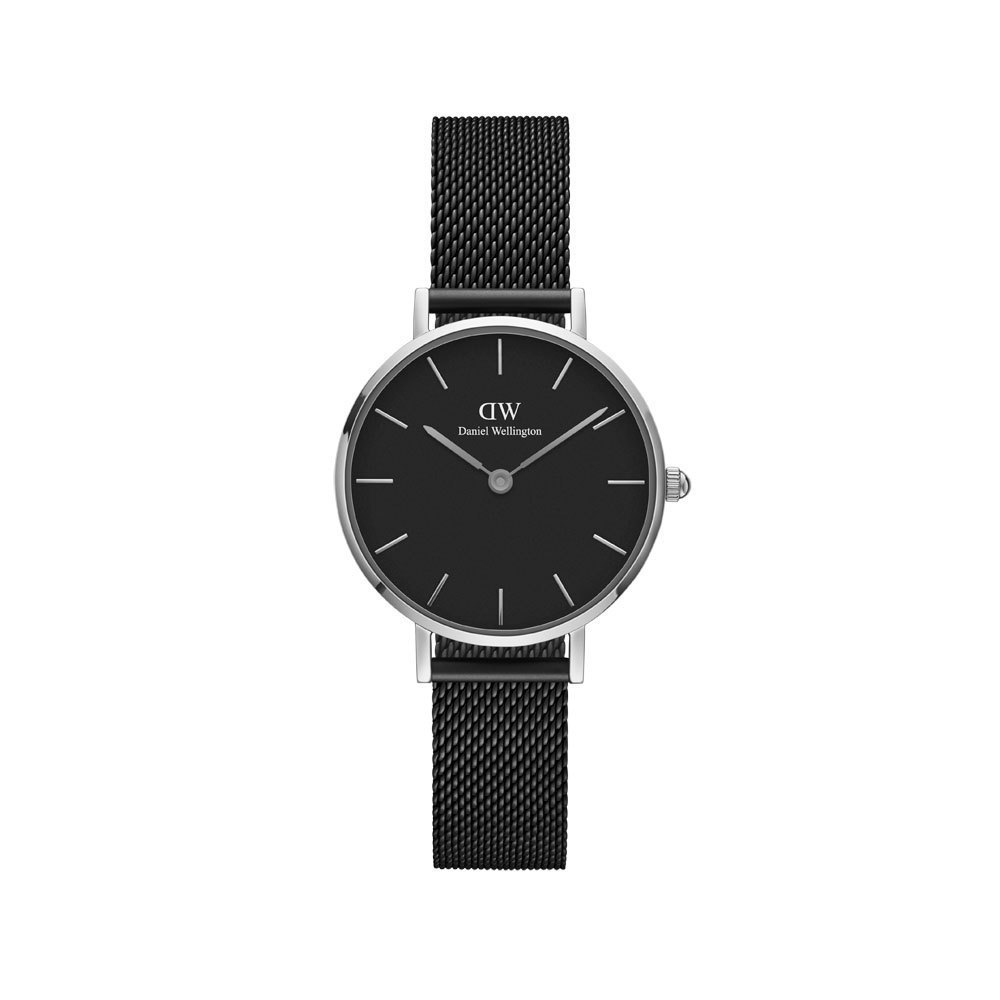 Daniel Classic Petite 28 mm Mesh Ashfield Black silver watch - WatchesnJewellery.com