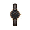 Daniel Wellington DW00100226 Classic Petite 28 mm York Black rosegold horloge 1