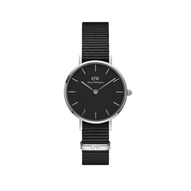 Daniel Wellington DW00100248 Classic Petite 28 mm Cornwall Black silver horloge