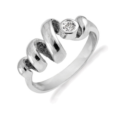 Rabinovich 69703006 Ring zilver met witte topaas