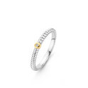 Ti Sento 12148ZY ring twisted and godlplated with CZ