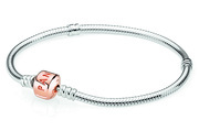 Pandora Moments 580702 Bracelet Snake Chain silver-pink