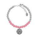 CO88 Bracelet 'Elemental' steel silver/pink 17-22 cm 8CB-14009