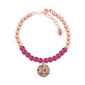CO88 Bracelet 'Elemental' steel rose colored/pink 17-22 cm 8CB-14012