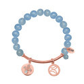 CO88 Bracelet with charms bar/butterfly/open butterfly pink/blue 8CB-50004