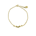 CO88 Collection 8CB-90054 - Steel bracelet with charm - I love you - 16 + 3 cm - gold colored
