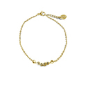 CO88 Collection 8CB-90057 - Steel bracelet with charm - hope - 16 + 3 cm - gold colored