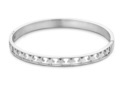 CO88 Collection 8CB-90096 - Steel bangle with stars - one-size - silver