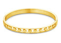 CO88 Collection 8CB-90097 - Steel bangle with stars - one-size - gold colored