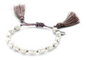 CO88 Collection 8CB-90112 - Bracelet with tassel - pearl 6-7 mm - one-size - purple