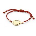 CO88 Collection 8CB-90181 - Bracelet with steel charm - heart - one-size - red / gold colored