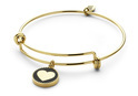 CO88 Collection 8CB-90183 - Steel bangle with charm - heart - one-size - gold colored