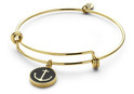 CO88 Collection 8CB-90185 - Steel bangle with charm - anchor - one-size - gold colored