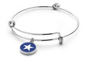 CO88 Collection 8CB-90187 - Steel bangle with charm - star - one-size - silver colored