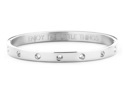 CO88 Collection 8CB-90192 - Steel bangle with crystal - one-size - silver