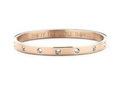 CO88 Collection 8CB-90194 - Steel bangle with crystal - one-size - rose colored