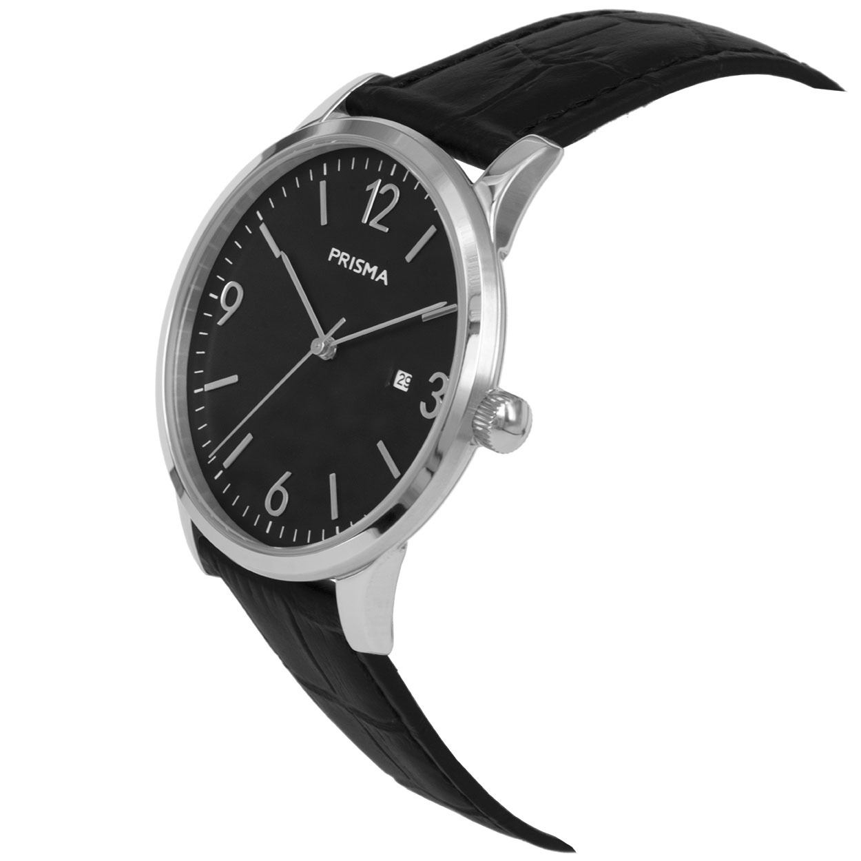 prisma-p1630-heren-horloge-zwart-edelstaal-carbon-schuin